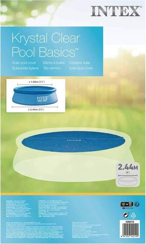 Easy Set Thermal Pool Cover Round, Polyethylene, Blue, 244 cm28010