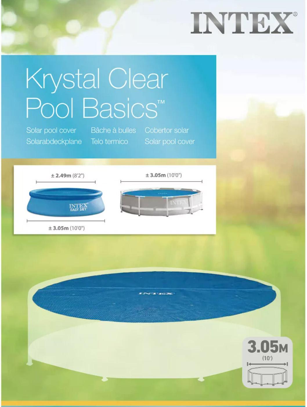 INTEX 28011 Solar Pool Cover 305 cm28011